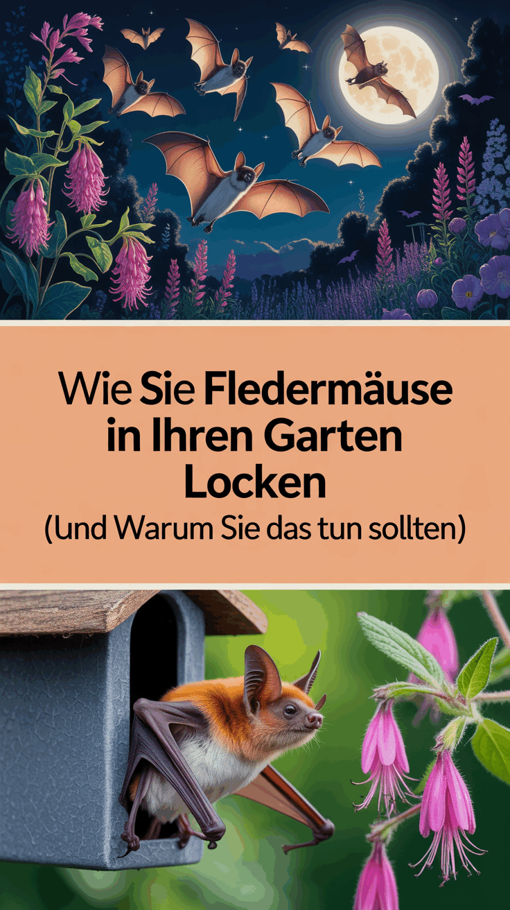 Wie Sie Fledermäuse in Ihren Garten locken (und warum Sie das tun sollten)