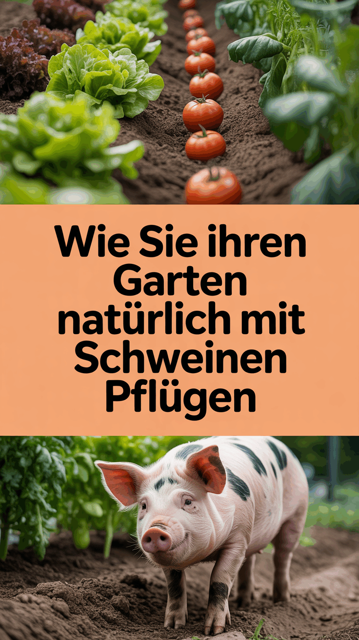 Wie Sie Ihren Garten natürlich mit Schweinen pflügen