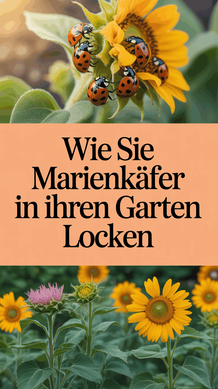 Wie Sie Marienkäfer in Ihren Garten locken