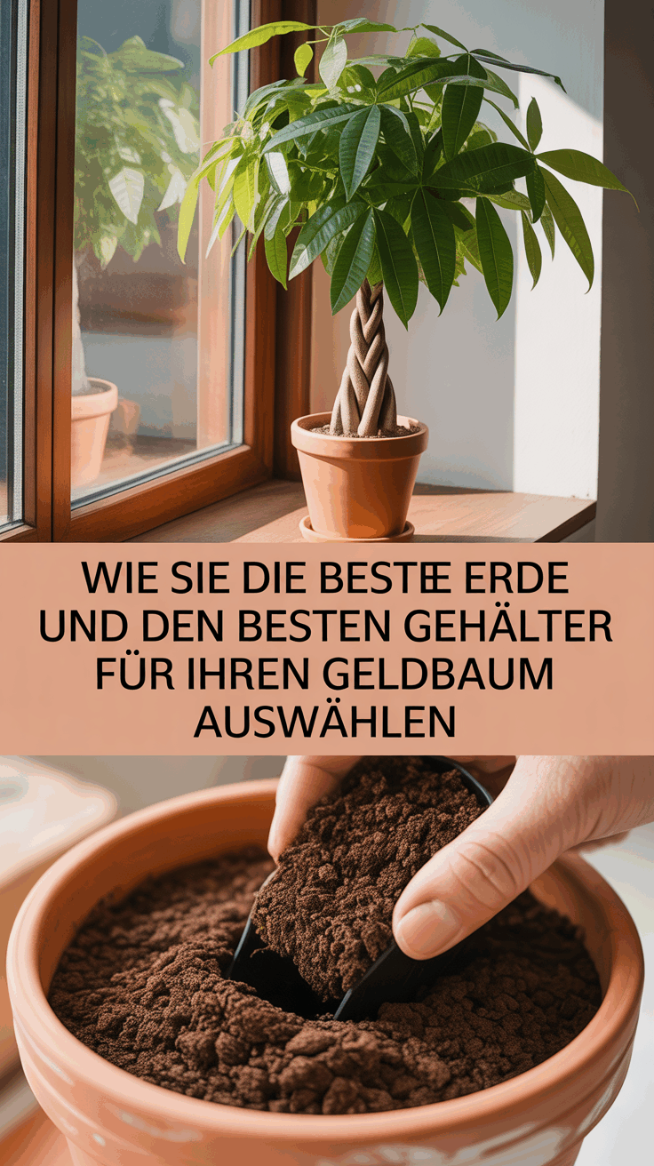 Wie Sie die beste Erde und den besten Behälter für Ihren Geldbaum auswählen