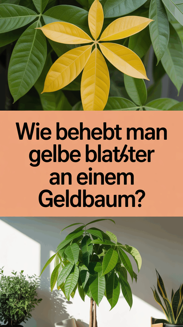 Wie behebt man gelbe Blätter an einem Geldbaum?