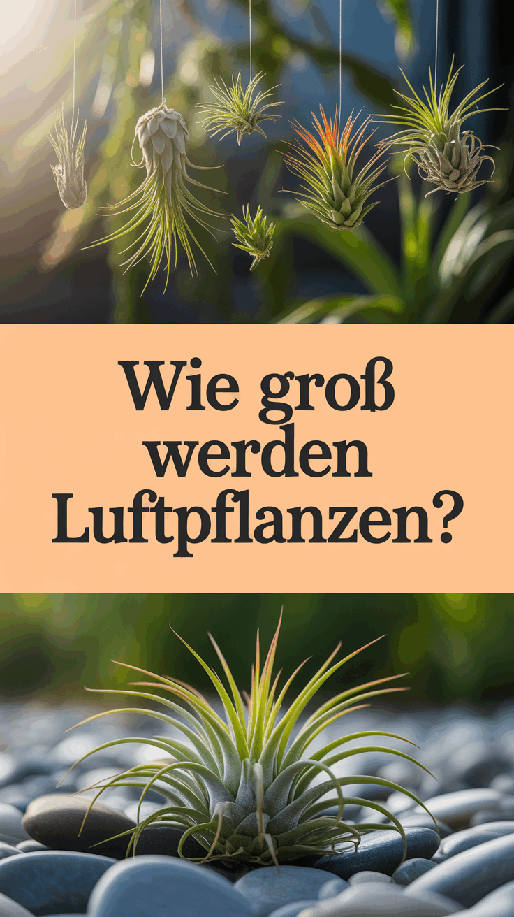 Wie groß werden Luftpflanzen?