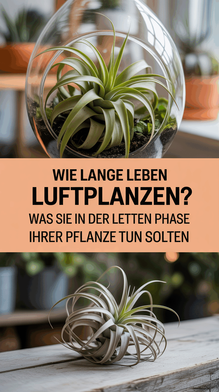 Wie lange leben Luftpflanzen? Was Sie in der letzten Phase Ihrer Pflanze tun sollten