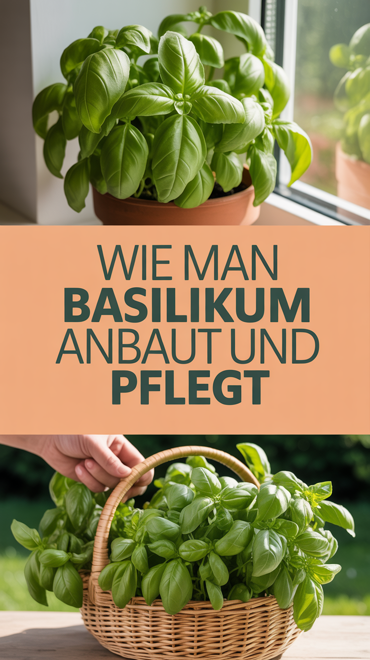 Wie man Basilikum anbaut und pflegt