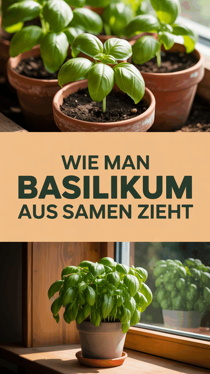 Wie man Basilikum aus Samen zieht