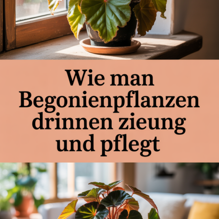 Wie man Begonienpflanzen drinnen zieht und pflegt