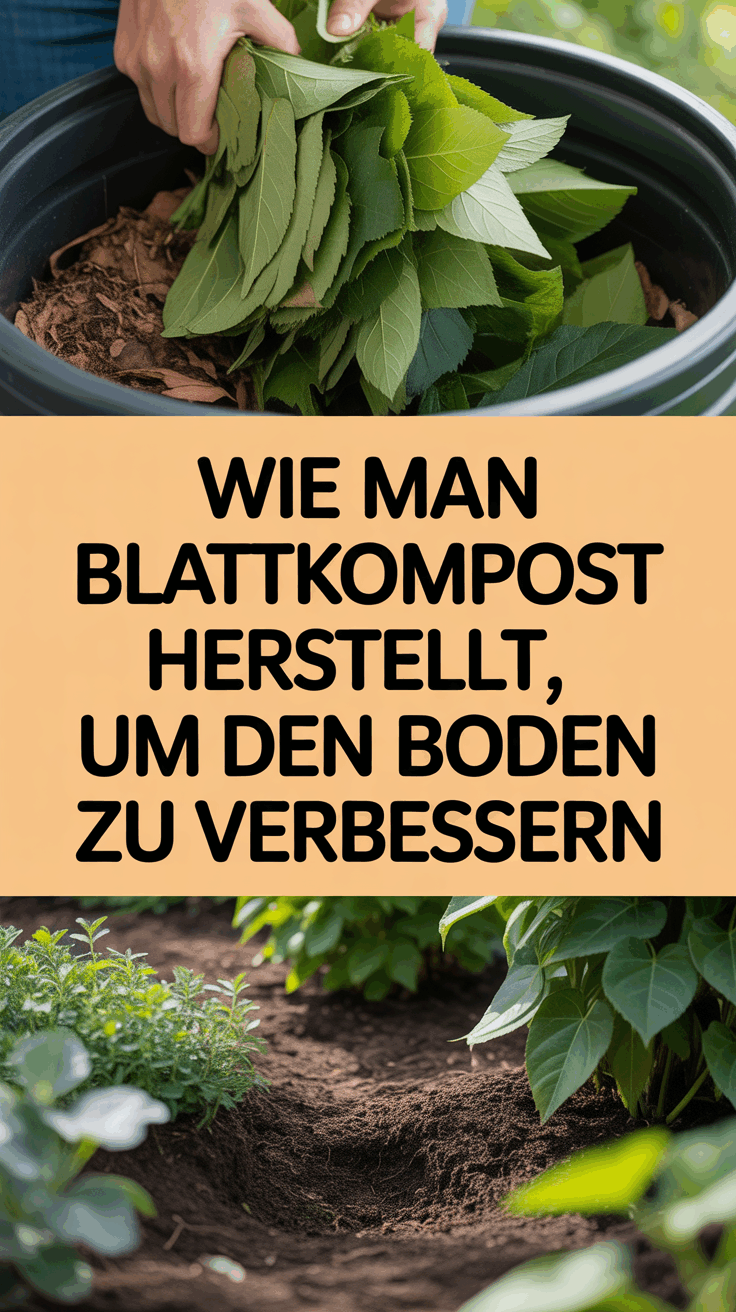 Wie man Blattkompost herstellt, um den Boden zu verbessern