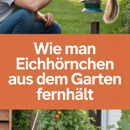 Wie man Eichhörnchen aus dem Garten fernhält