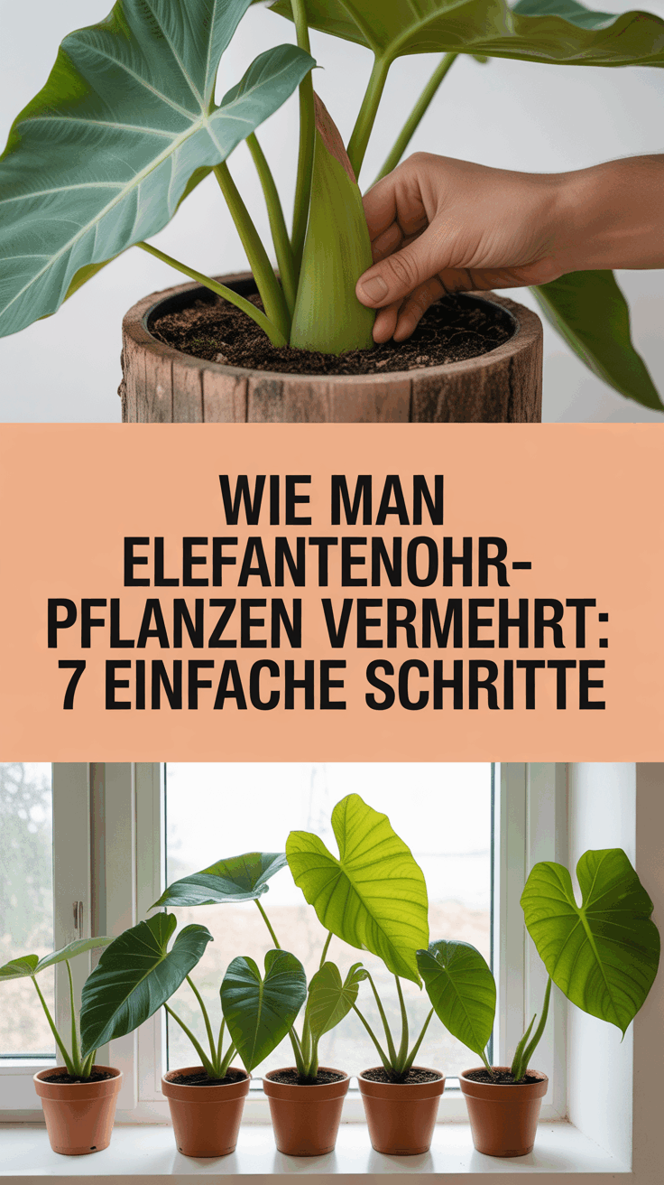 Wie man Elefantenohr-Pflanzen vermehrt: 7 einfache Schritte