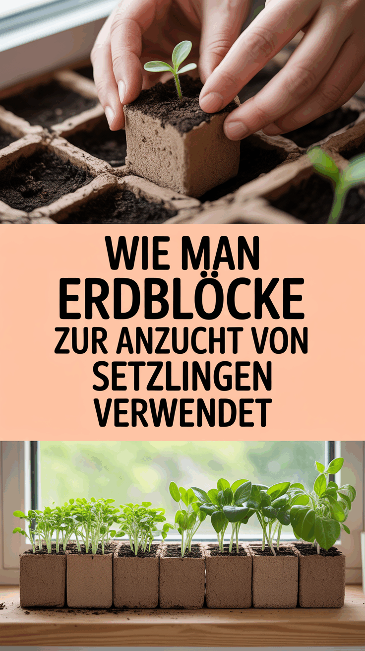 Wie man Erdblöcke zur Anzucht von Setzlingen verwendet