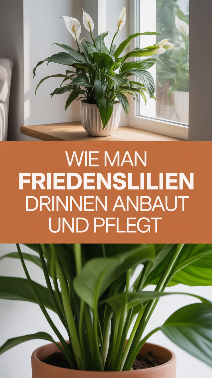 Wie man Friedenslilien drinnen anbaut und pflegt