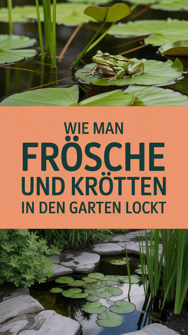 Wie man Frösche und Kröten in den Garten lockt