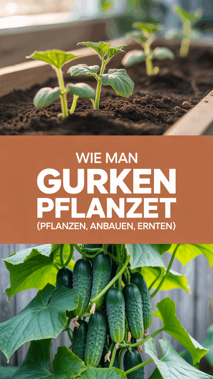 Wie man Gurken pflanzt (Pflanzen, Anbauen, Ernten)