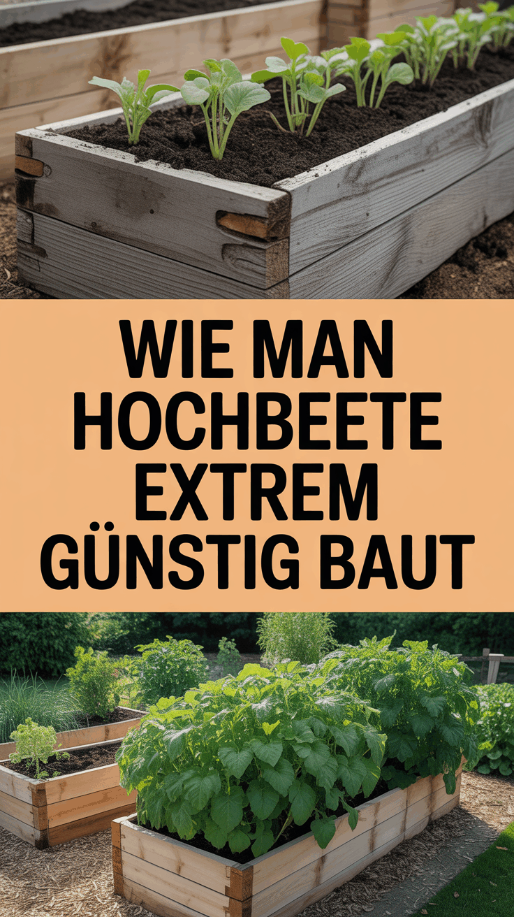 Wie man Hochbeete extrem günstig baut