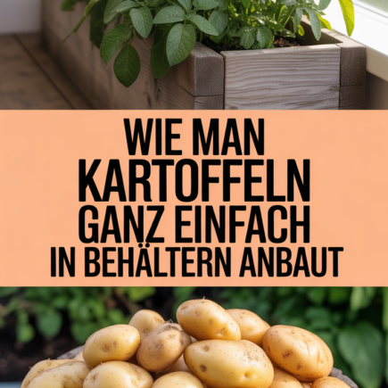 Wie man Kartoffeln ganz einfach in Behältern anbaut