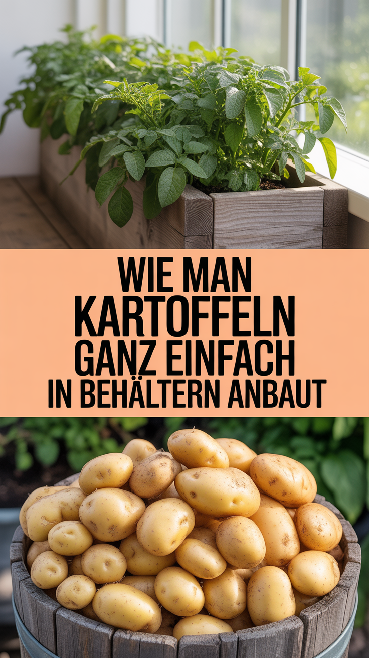 Wie man Kartoffeln ganz einfach in Behältern anbaut
