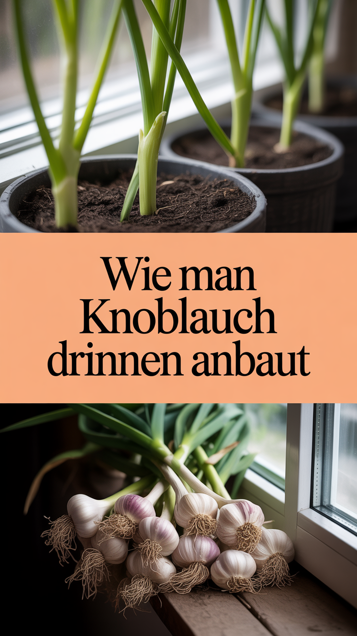 Wie man Knoblauch drinnen anbaut