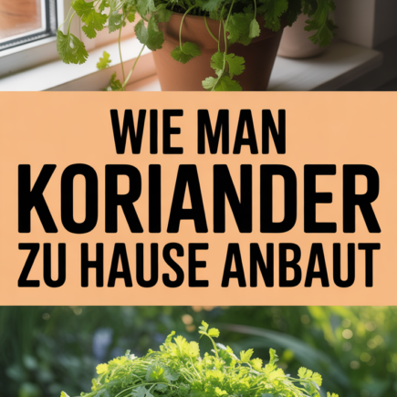 Wie man Koriander zu Hause anbaut