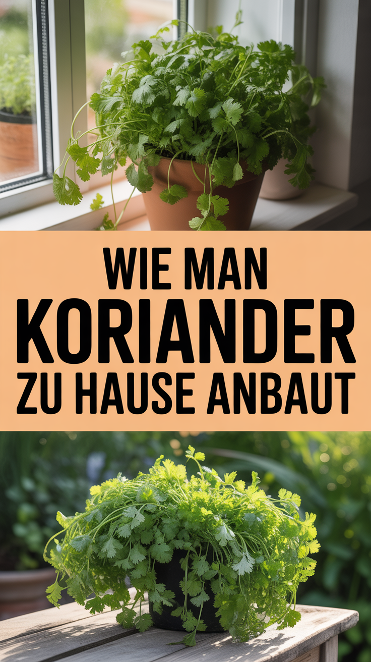 Wie man Koriander zu Hause anbaut