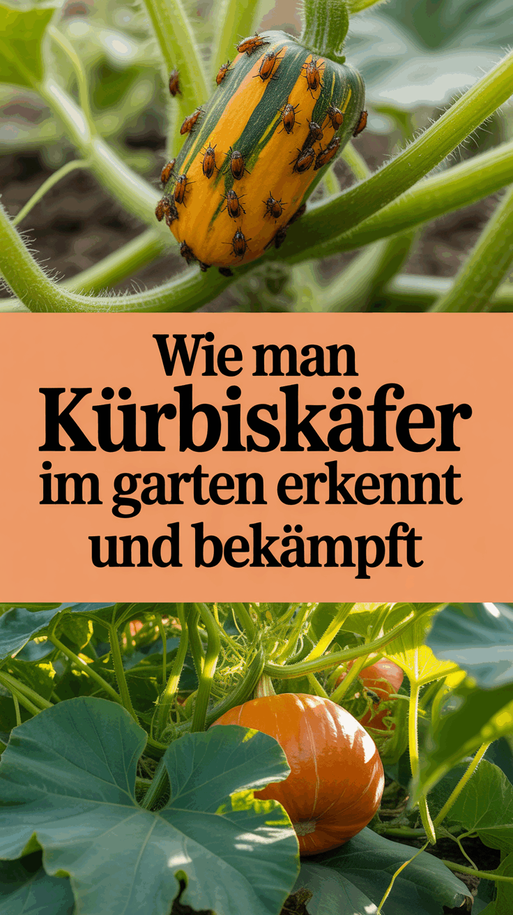 Wie man Kürbiskäfer im Garten erkennt und bekämpft
