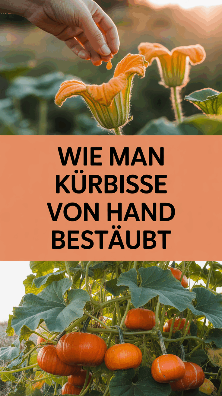 Wie man Kürbisse von Hand bestäubt
