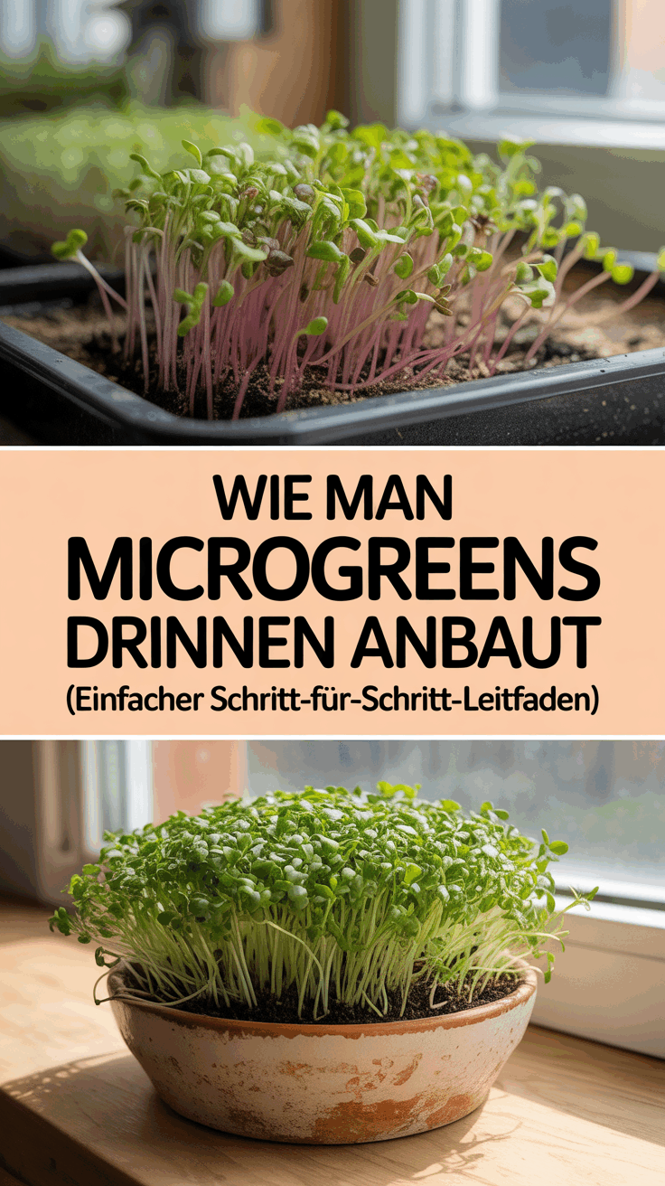 Wie man Microgreens drinnen anbaut (Einfacher Schritt-für-Schritt-Leitfaden)