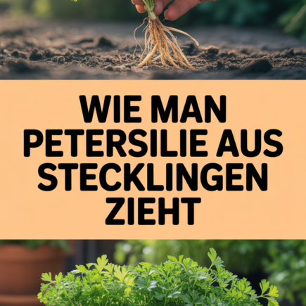 Wie man Petersilie aus Stecklingen zieht