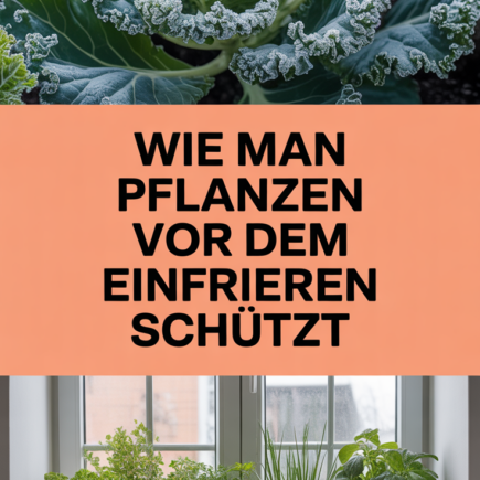 Wie man Pflanzen vor dem Einfrieren schützt
