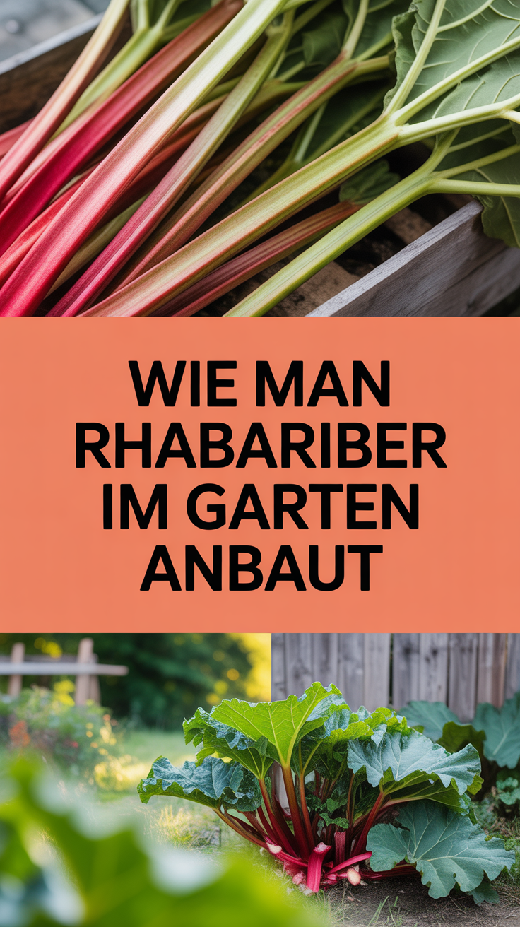 Wie man Rhabarber im Garten anbaut