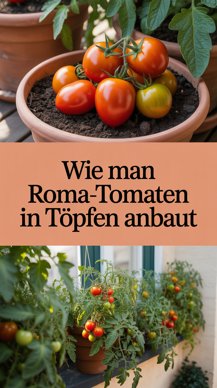Wie man Roma-Tomaten in Töpfen anbaut