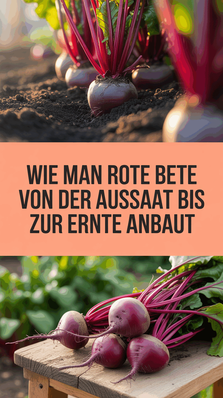 Wie man Rote Bete von der Aussaat bis zur Ernte anbaut