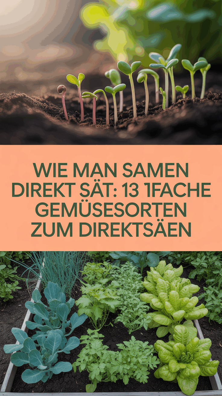 Wie man Samen direkt sät: 13 einfache Gemüsesorten zum Direktsäen