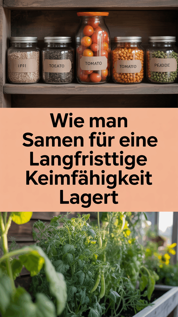 Wie man Samen für eine langfristige Keimfähigkeit lagert