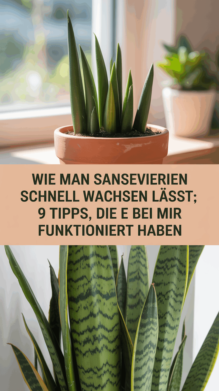 Wie man Sansevierien schnell wachsen lässt: 9 Tipps, die bei mir funktioniert haben