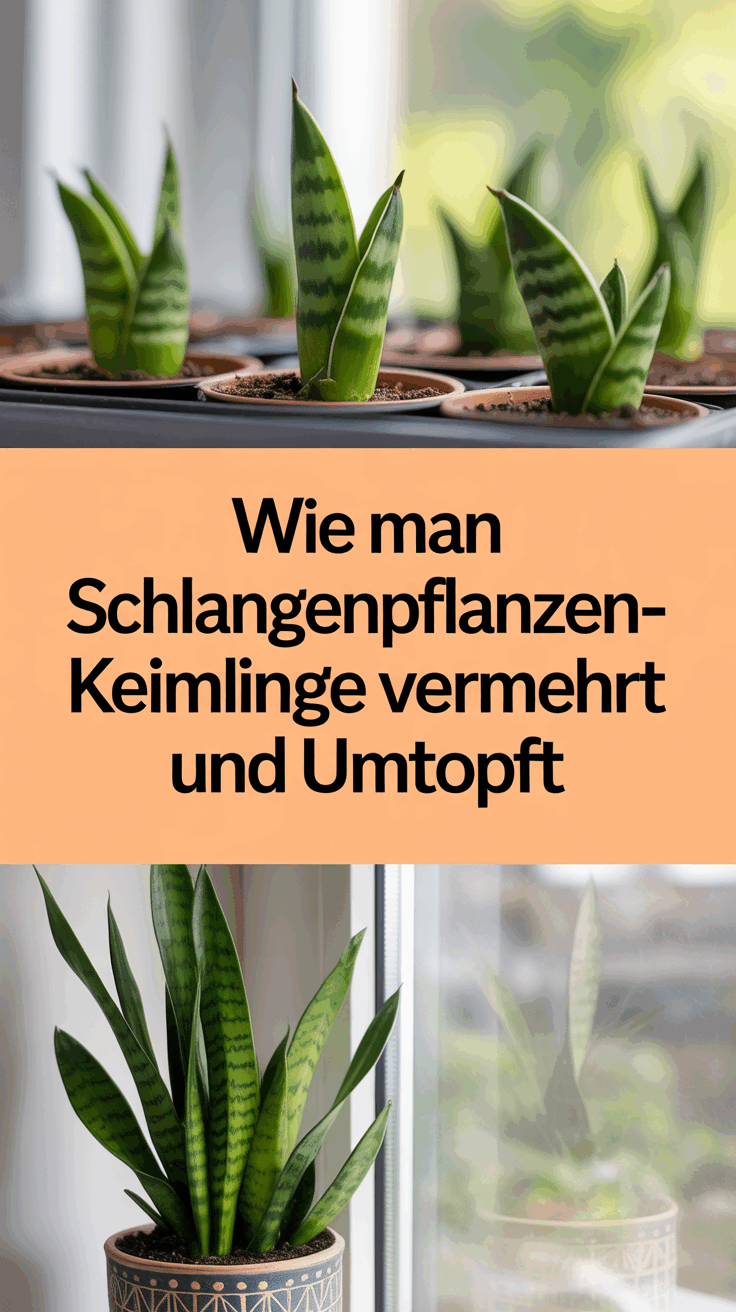 Wie man Schlangenpflanzen-Keimlinge vermehrt und umtopft
