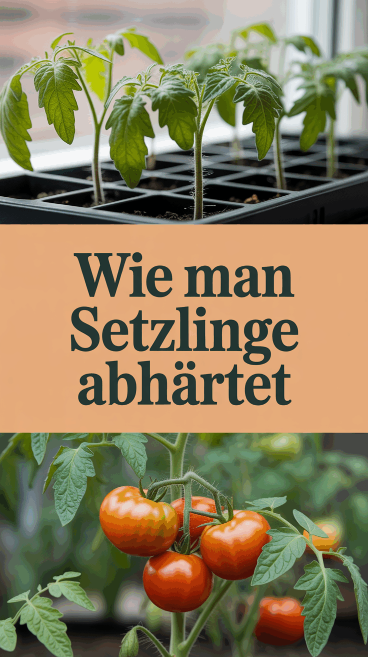 Wie man Setzlinge abhärtet