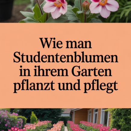 Wie man Studentenblumen in Ihrem Garten pflanzt und pflegt
