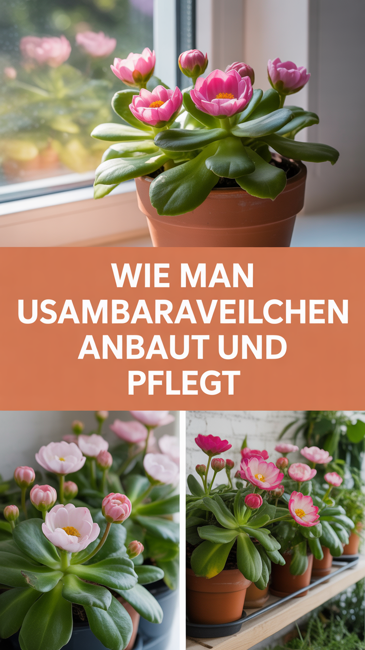 Wie man Usambaraveilchen anbaut und pflegt