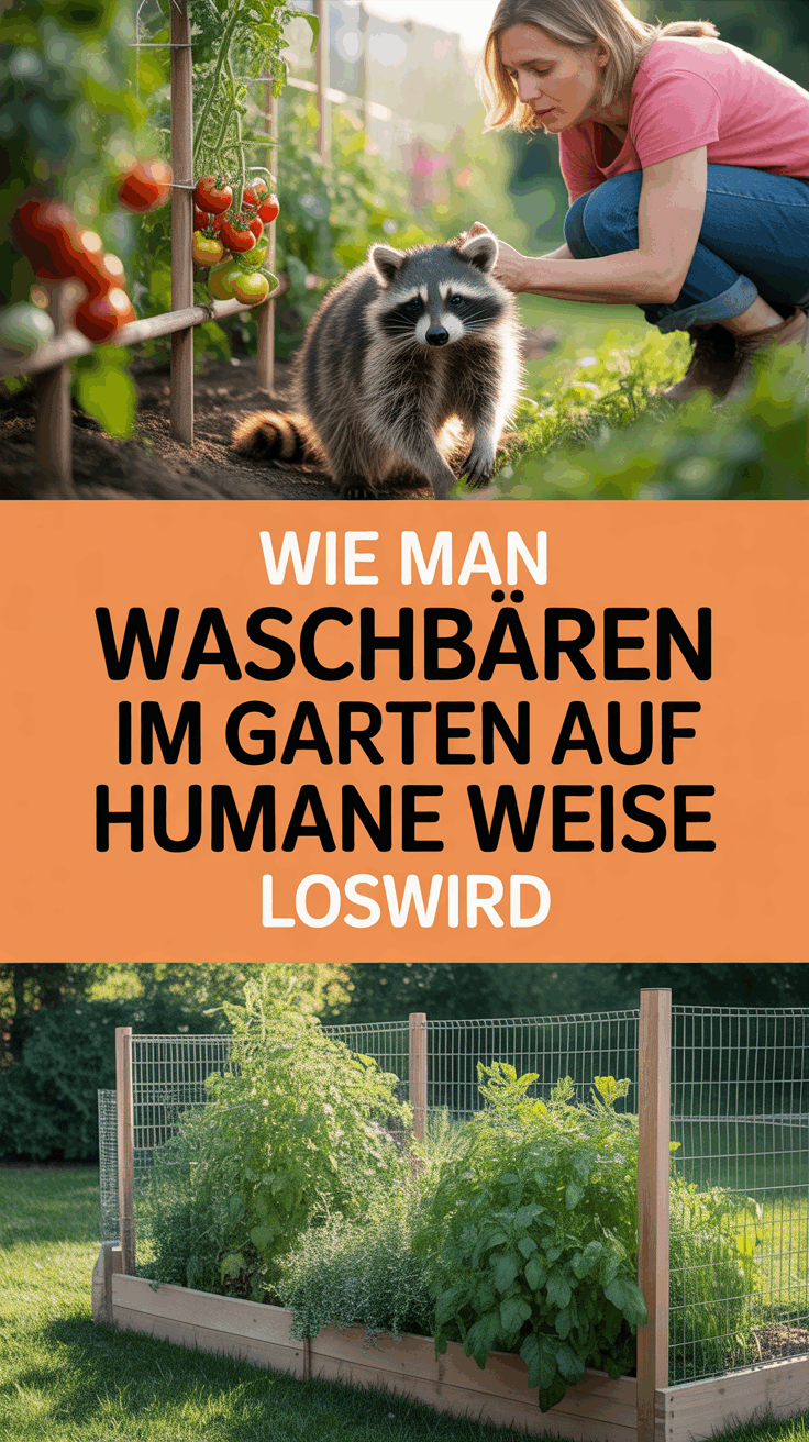 Wie man Waschbären im Garten auf humane Weise loswird