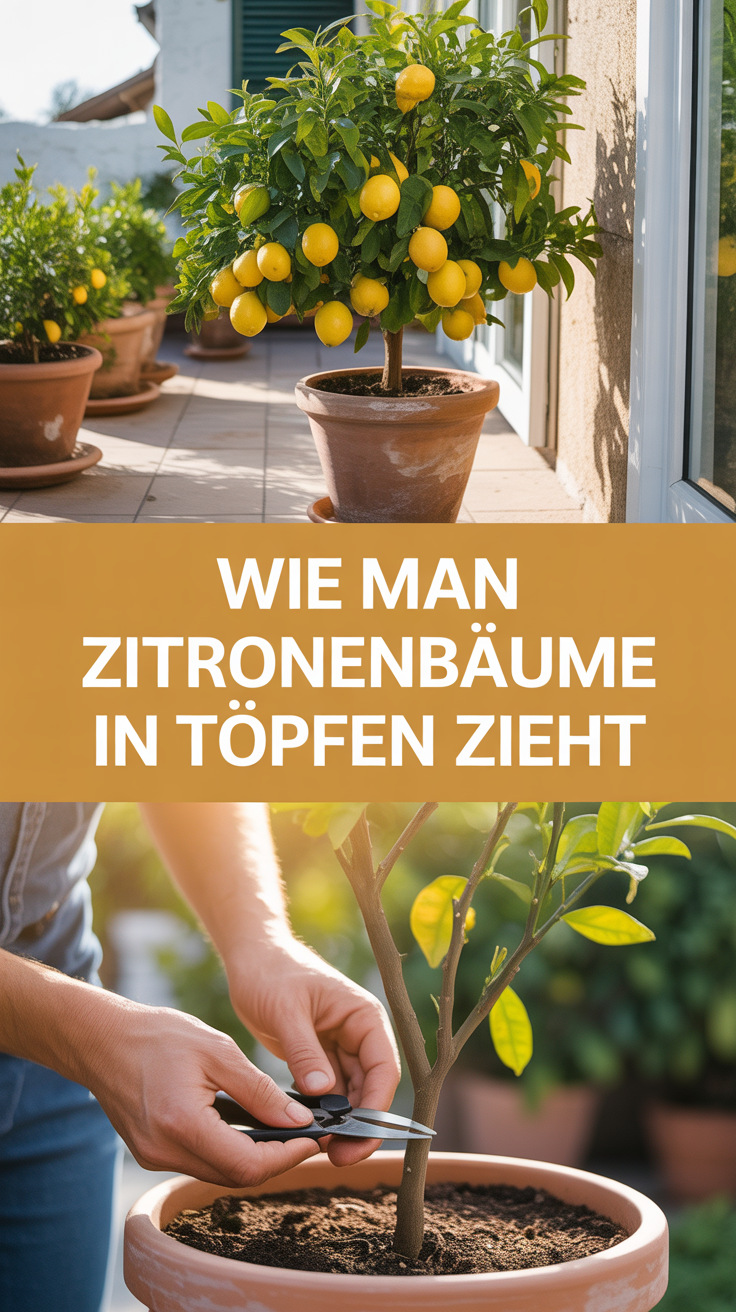 Wie man Zitronenbäume in Töpfen zieht