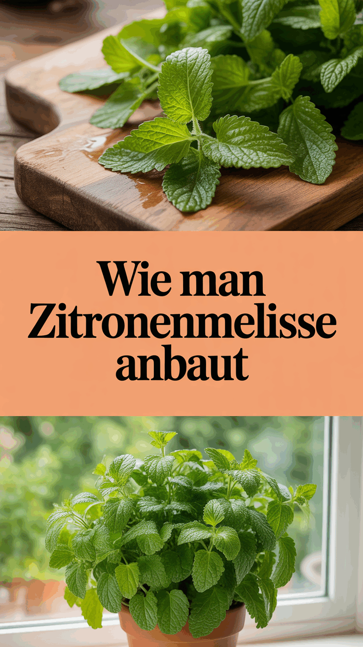 Wie man Zitronenmelisse anbaut