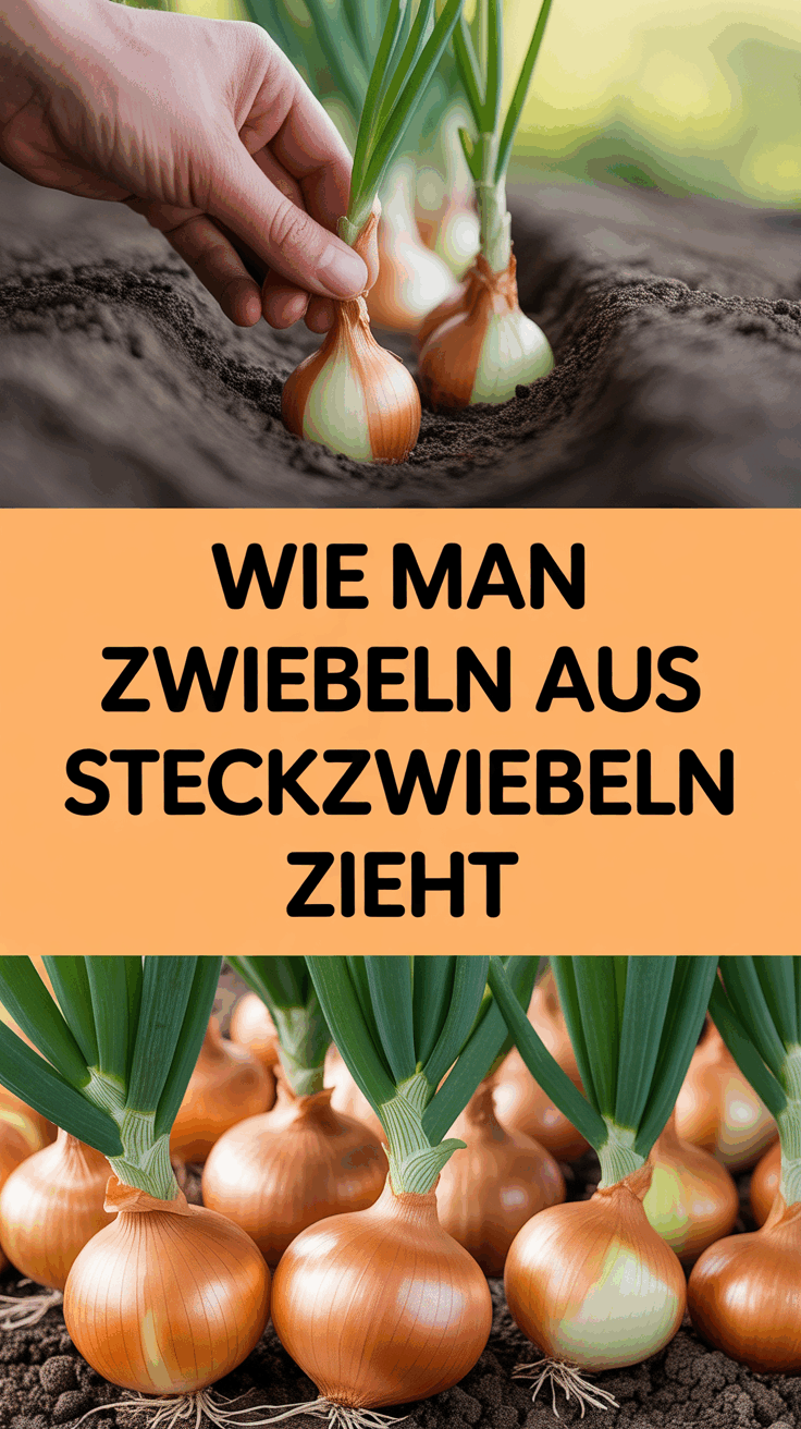 Wie man Zwiebeln aus Steckzwiebeln zieht