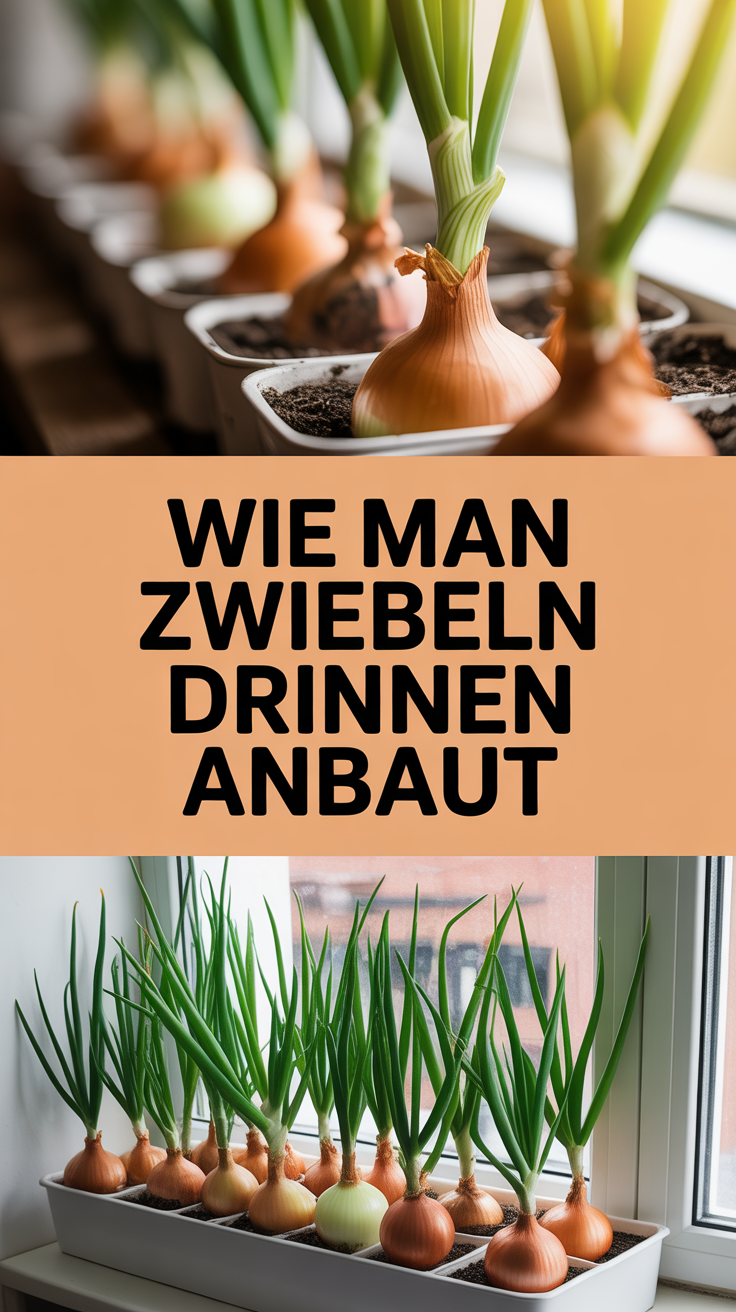Wie man Zwiebeln drinnen anbaut