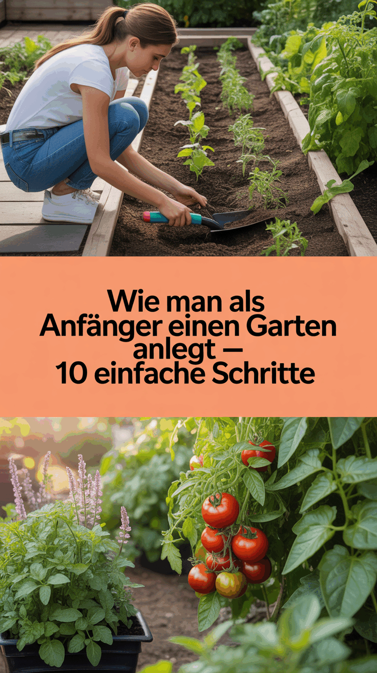 Wie man als Anfänger einen Garten anlegt – 10 einfache Schritte