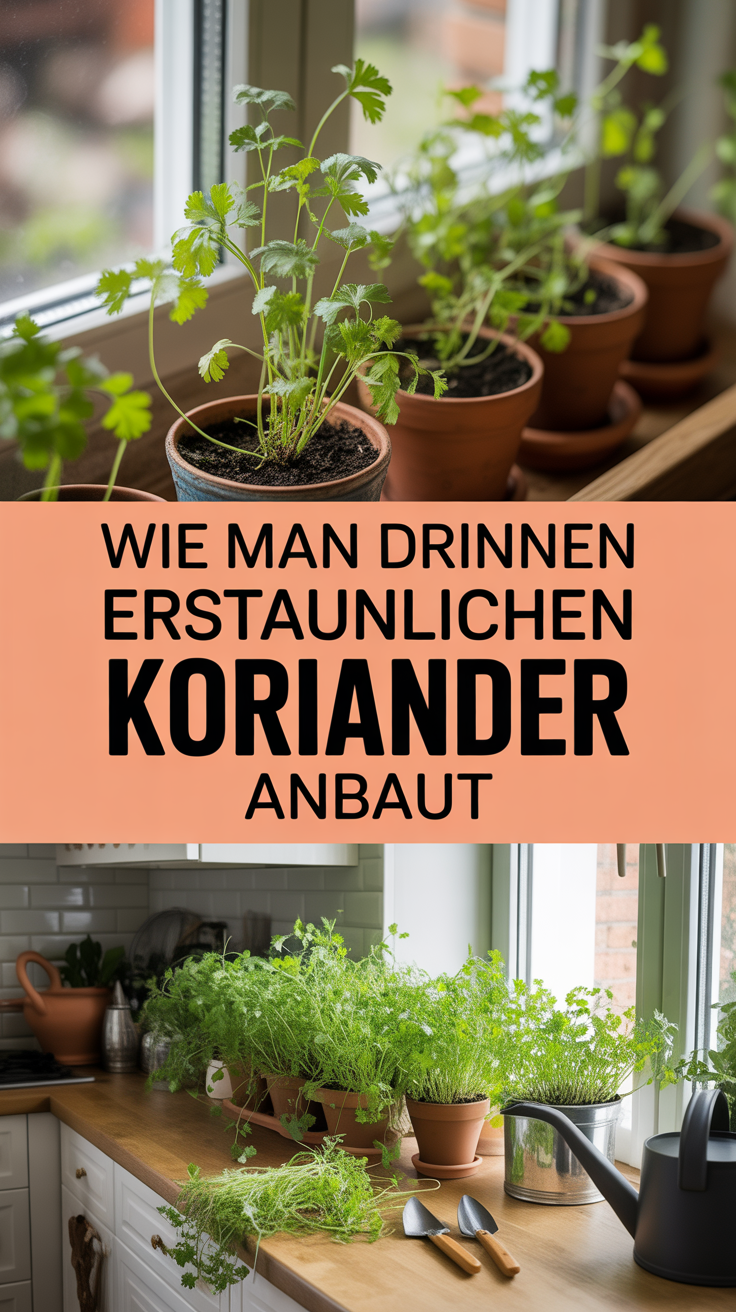 Wie man drinnen erstaunlichen Koriander anbaut