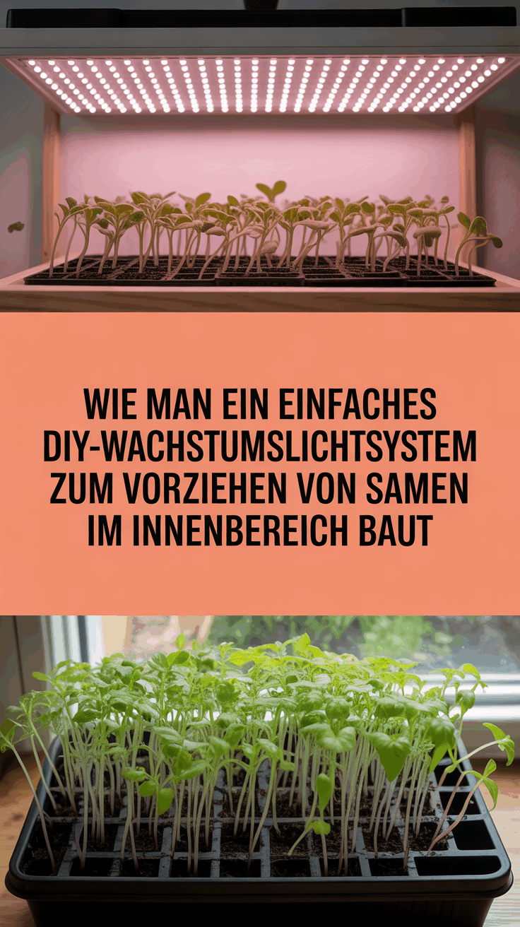 Wie man ein einfaches DIY-Wachstumslichtsystem zum Vorziehen von Samen im Innenbereich baut