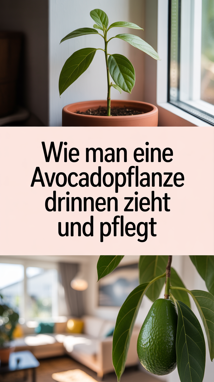 Wie man eine Avocadopflanze drinnen zieht und pflegt
