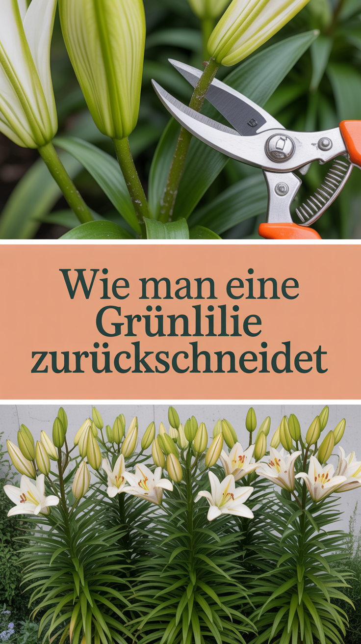 Wie man eine Grünlilie zurückschneidet