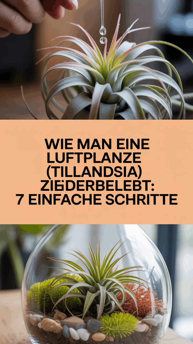 Wie man eine Luftpflanze (Tillandsia) wiederbelebt: 7 einfache Schritte