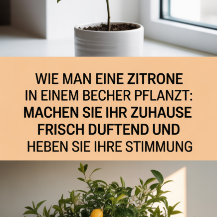 Wie man eine Zitrone in einem Becher pflanzt: Machen Sie Ihr Zuhause frisch duftend und heben Sie Ihre Stimmung